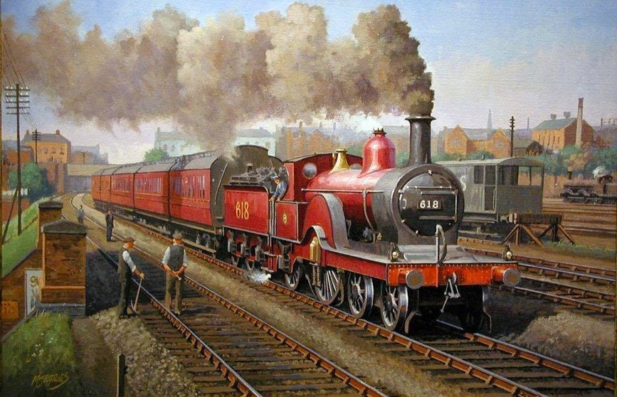 790bd-transport-art-mrs-single-derby-steam-locomotive-painting