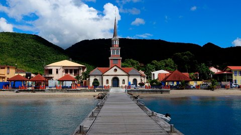 Anses d'Arlet village, Martinique, west indies