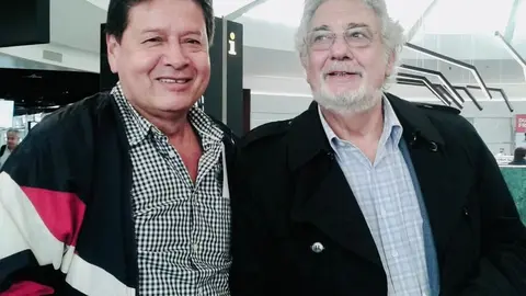 Néstor Trujillo y Placido Domingo