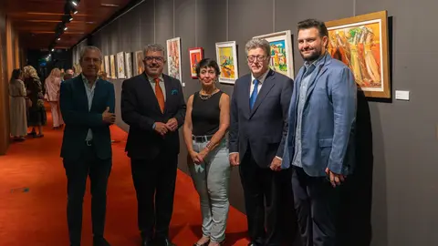 Alejandro Tosco, Jos&eacute; Carlos Acha, Consejero de Cultura del Cabildo de Tenerife; Miso Paralela, Directora General de Relaciones Exteriores del Gobierno de Canarias y Jos&eacute; Marr&oacute;n Herrera Carlos Acha, consejero de Cultura del Cabildo de Tenerife